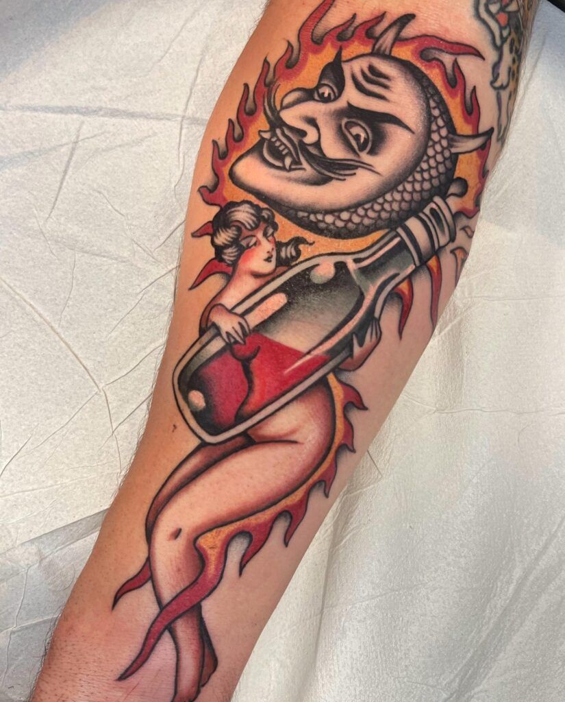 Chica Pantera Tattoo Barcelona Rafa Decraneo