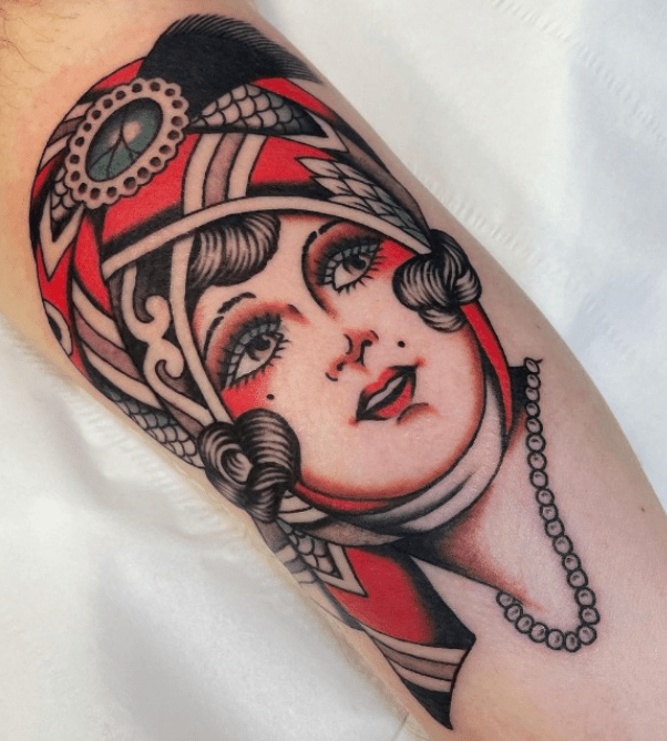 Captura-de-pantalla-2023-11-24-031648 woman's face Old school tattoo, tatuaje tradi de cara de mujer