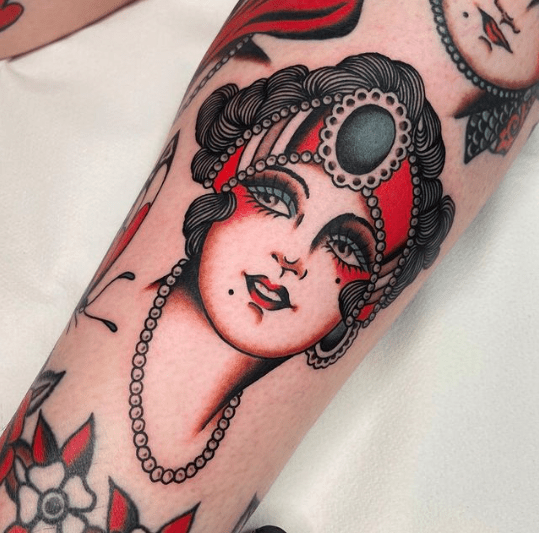 Captura-de-pantalla-2023-11-24-031832 woman's face Old school tattoo, tatuaje tradi de cara de mujer