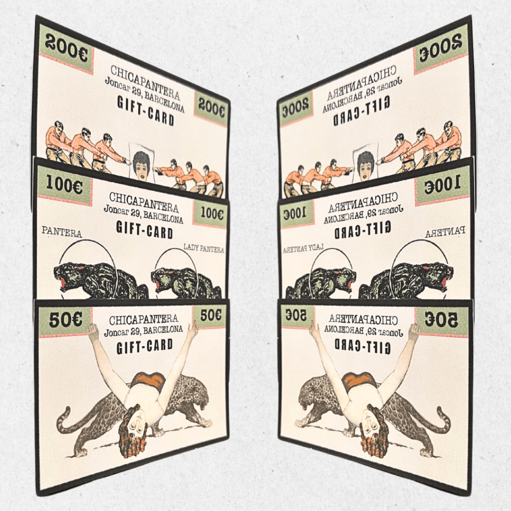 Tarjetas regalo para tatuaje - Chica Pantera Tattoo en Barcelona